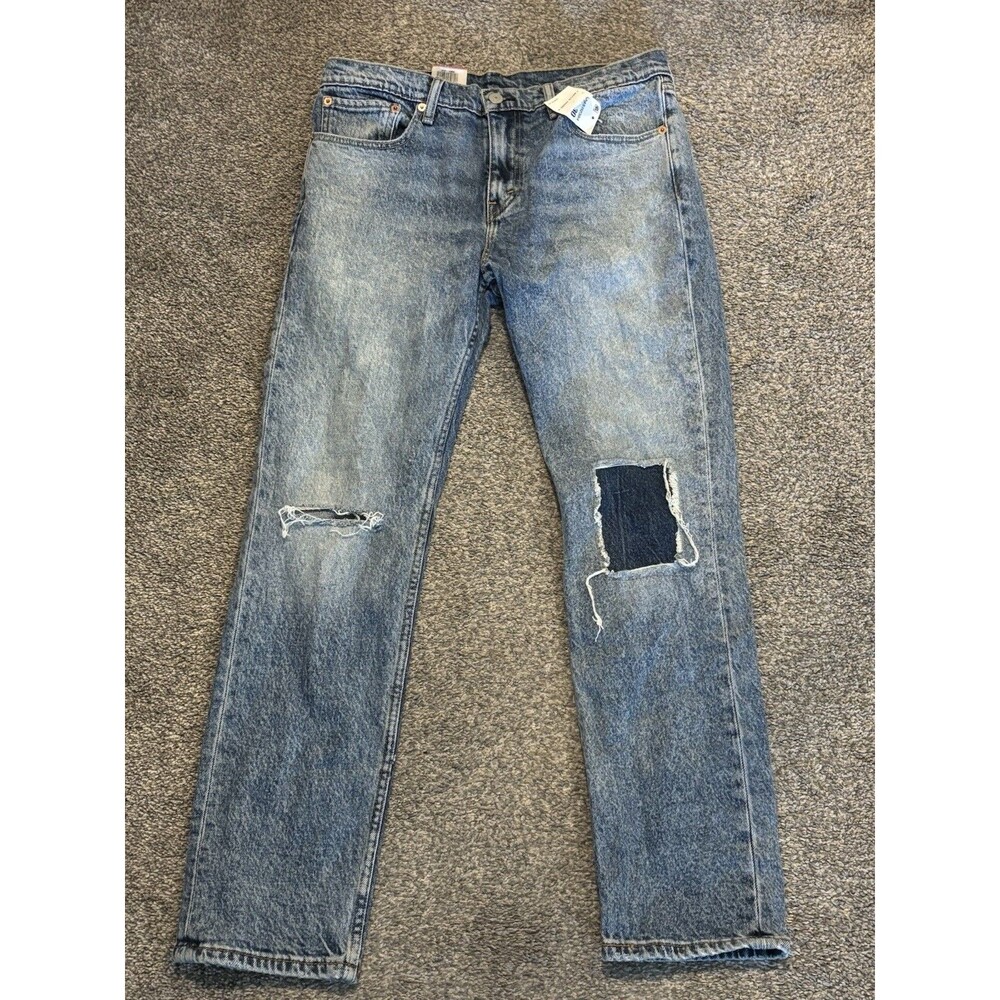 Levis 511 Slim Fit Jeans Destroyed Distressed Slim‎ Fit Jeans 32x30